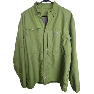 Under Armour Mens Vented Fishing Shirt Utility Outdoor Gorpcore Sz M Windbreaker